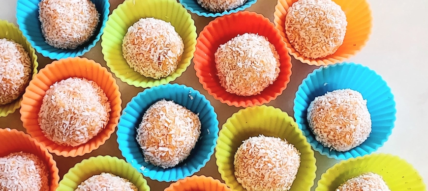 Bolitas de coco i boniato