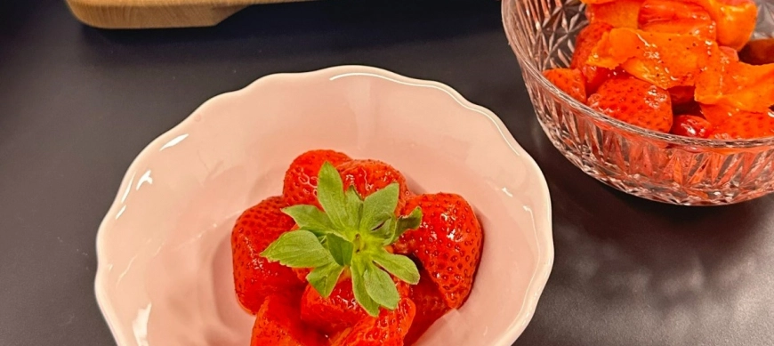 Fresas en su jugo al vacío