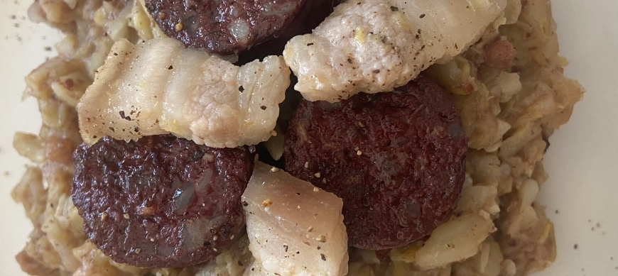 Trinxat de col fet amb Thermomix