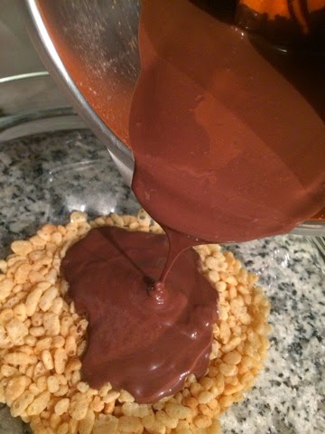 Turrón de chocolate con arroz inflado, 
