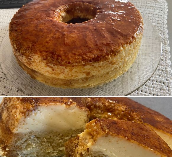 Recepta de pa de pessic i flam (BizcoFlan), fet am Thermomix® - Bellpuig - Lleida